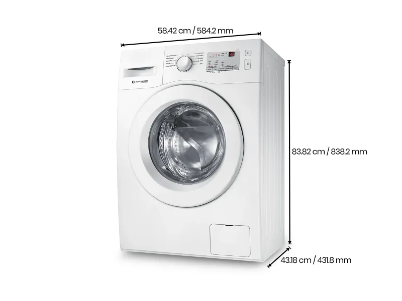Hugo Queen Size Bed with Washing Machine Front Load